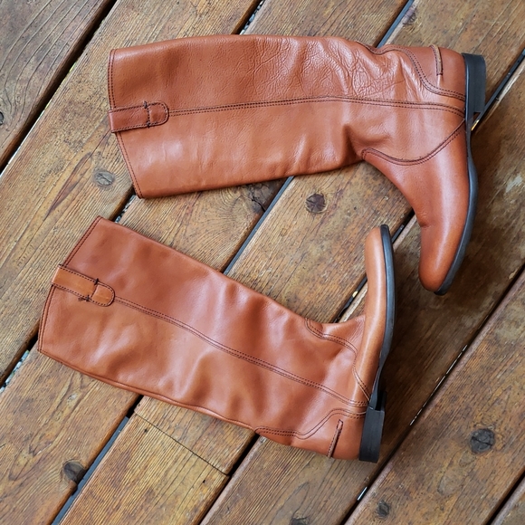 MADEWELL 1937 English Saddle Archive Leather Tall Riding Boots sz 8.5 Equestrian - Picture 6 of 17